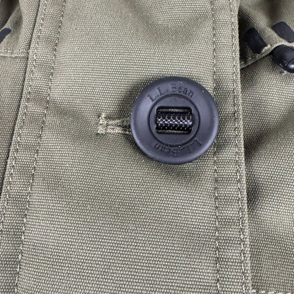 L.L. Bean Maine Mountain Parka Down Coat Womens 3X Green Faux Fur Tek CJ-2207 - Picture 5 of 11